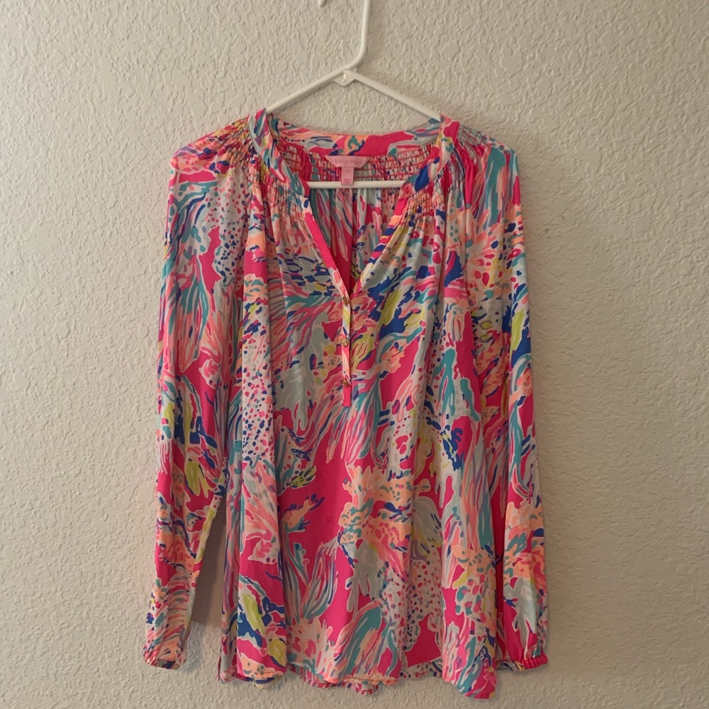 Lilly Pulitzer Elsa top in Sunken Treasure